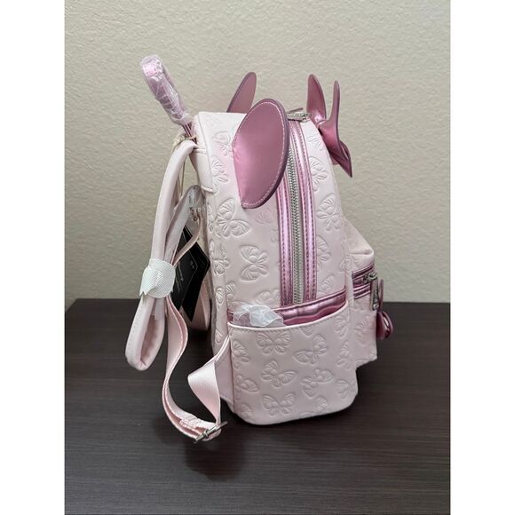Loungefly Disney Minnie Mouse Pink Butterfly Mini Backpack